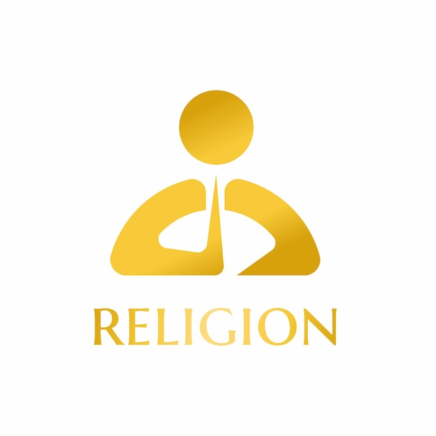 Religion logo template with a luxurious and elegant feel