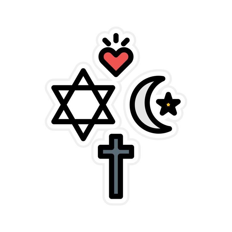 Vector religious beliefs icon vector image can be used for generation gap