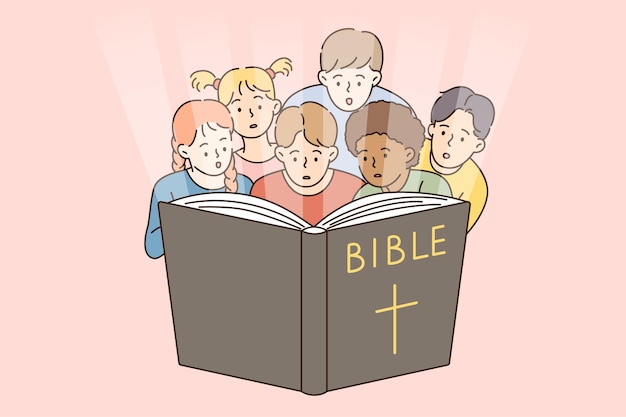 Religious education and bible concept