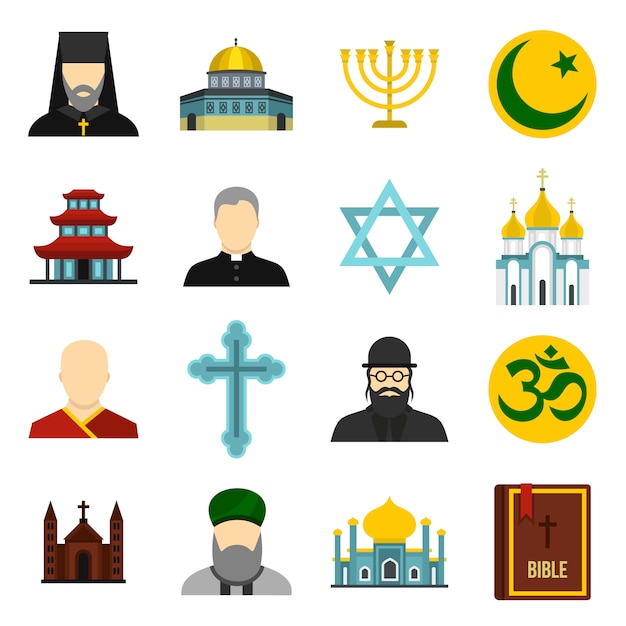 religious Icons set. 