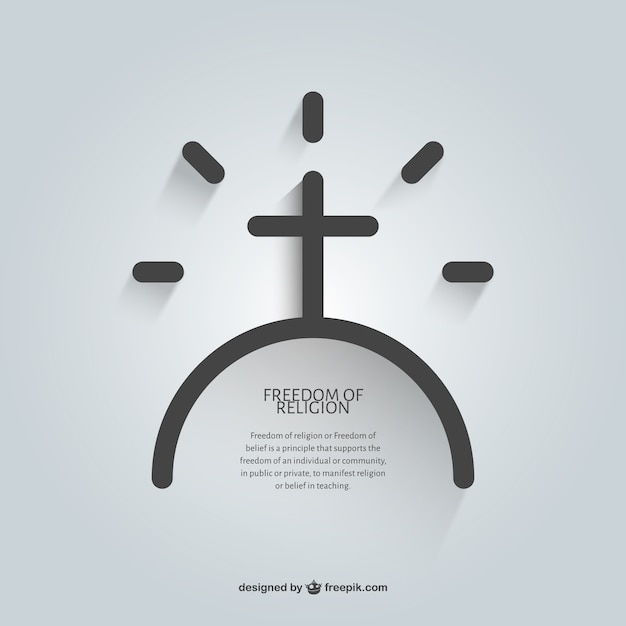 Vector religious message of faith template