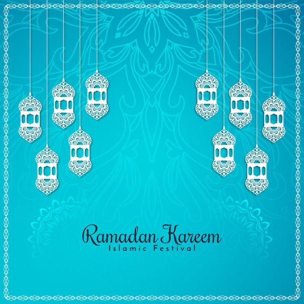 Religious ramadan kareem islamic festival artistic background