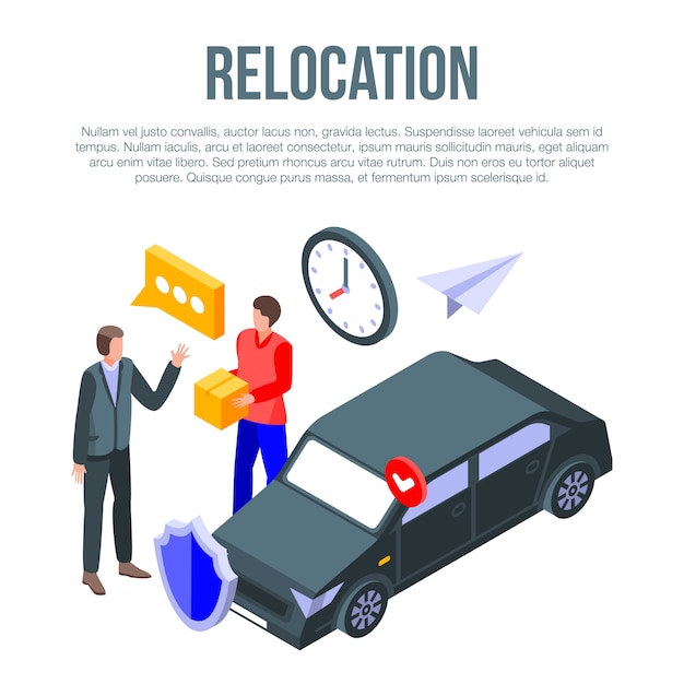 Relocation concept banner