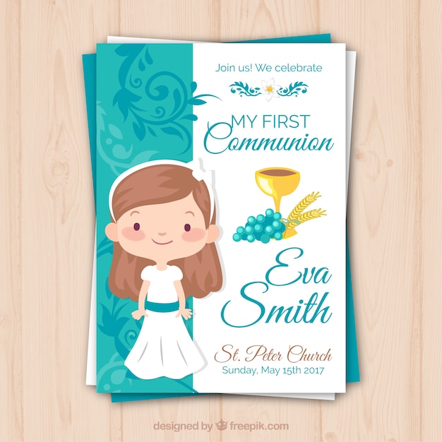 Reminder with girl of communion