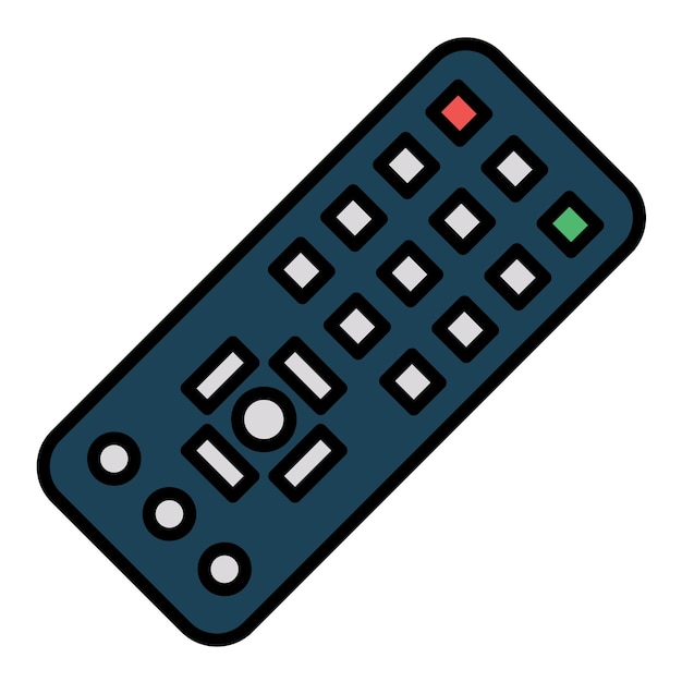 Remote Flat Illustration