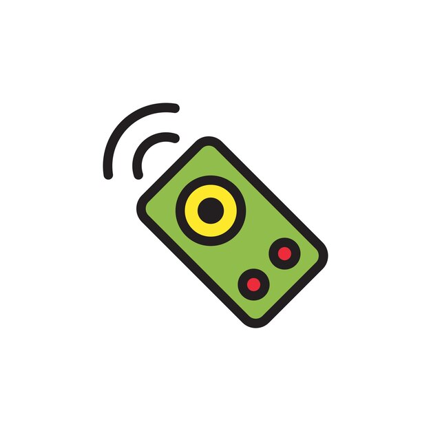Remote icon vector design templates