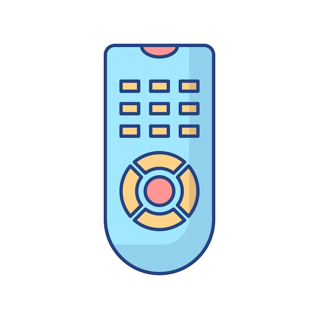 Remote icon vector on trendy design