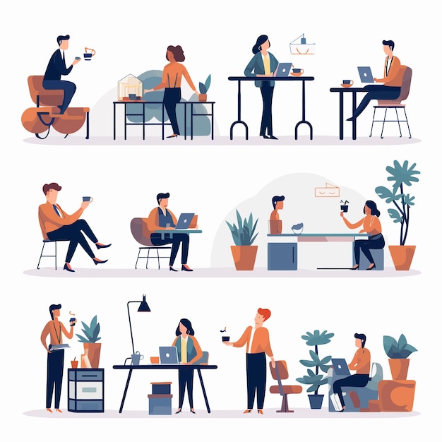 remote work diversity illustration