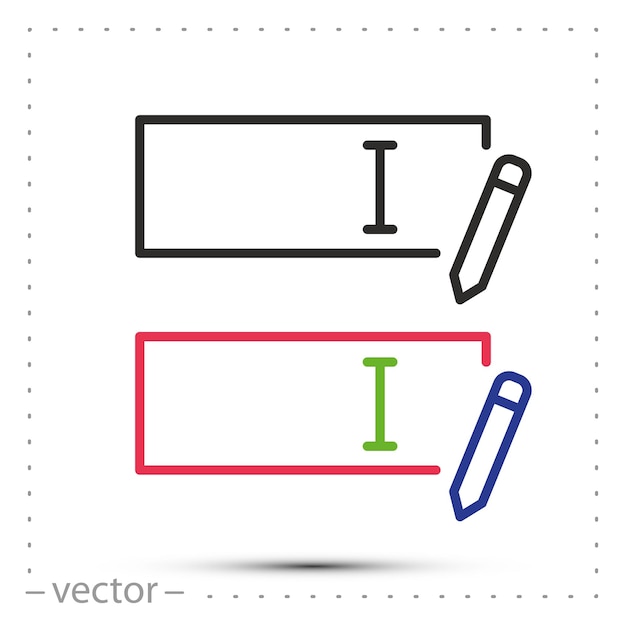 Vector rename icon