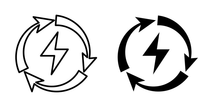 वेक्टर renewable energy icon vector design template