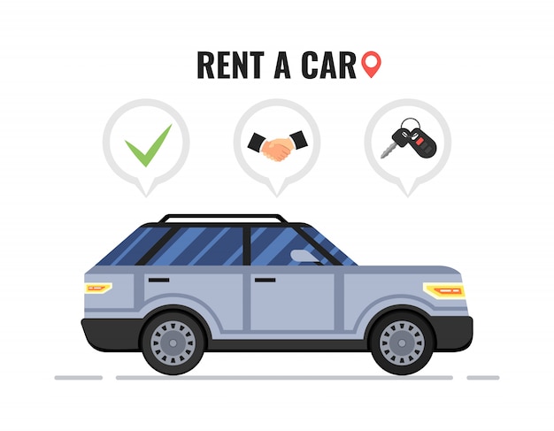 Rent a car concept