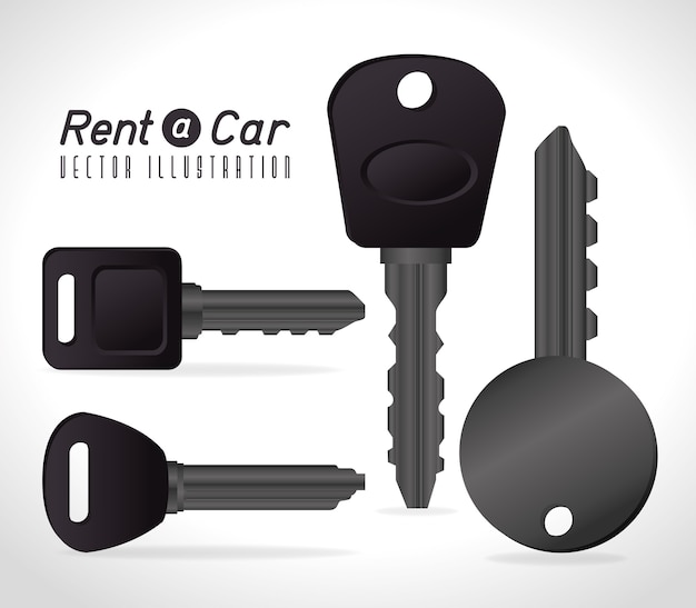 Rent a car design, vector illustration.