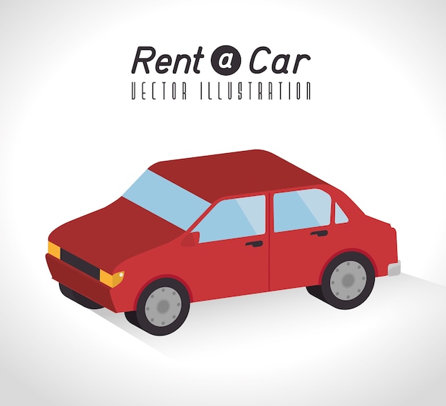 Rent a car design, vector illustration.