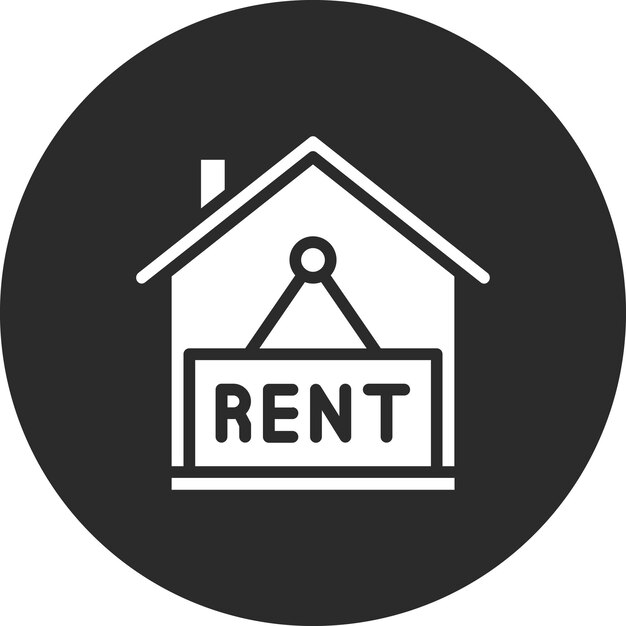 Vector rent house vector icon illustration of real estate iconset