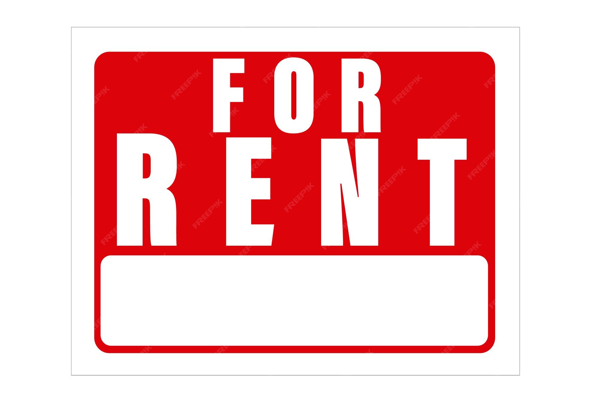 Premium Vector | For rent sign board vector illustration