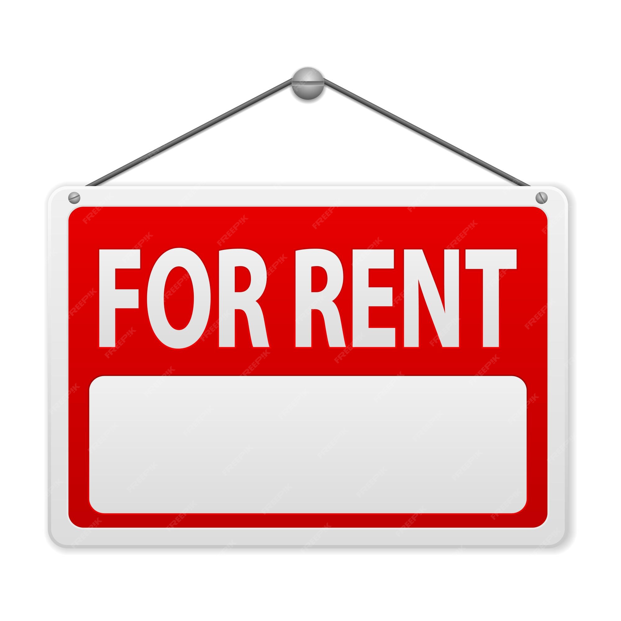 Premium Vector | For rent sign board