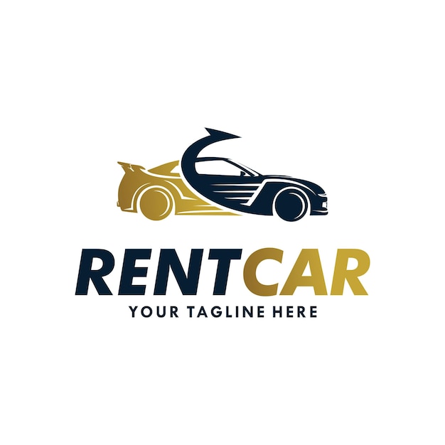 Rental Car Logo Template Design Vector