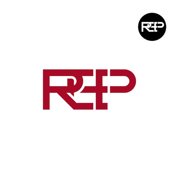 REP ロゴ 文字 モノグラム デザイン