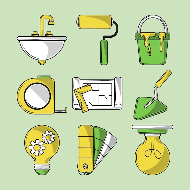 Repair and construction icons