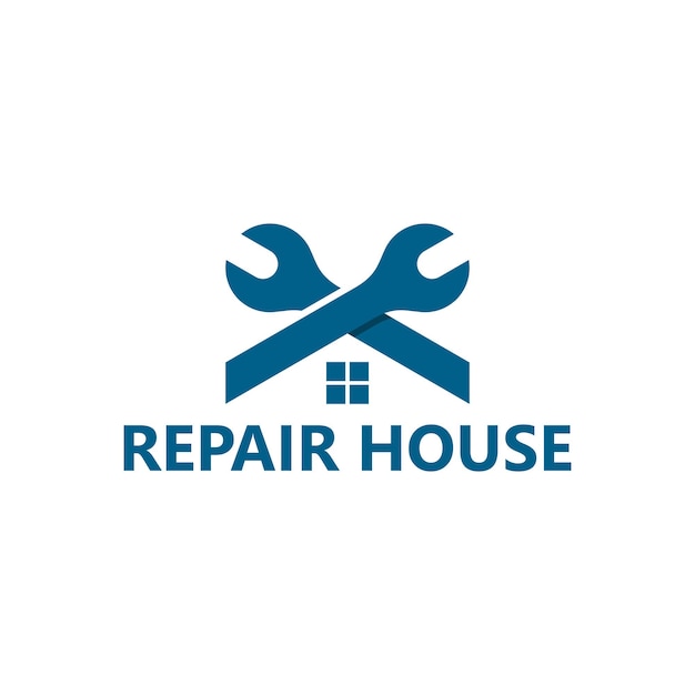 Repair House Logo Template Design