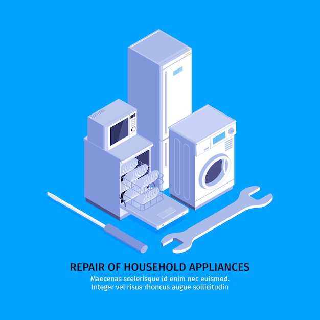 Repair of household appliances template