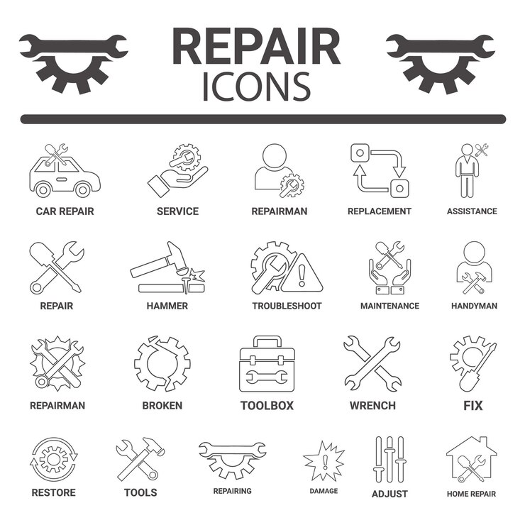Repair Icons Set
