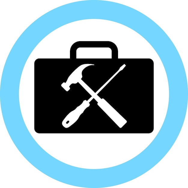 Repair Kit Icon in Flat Style. Vector Illustration.