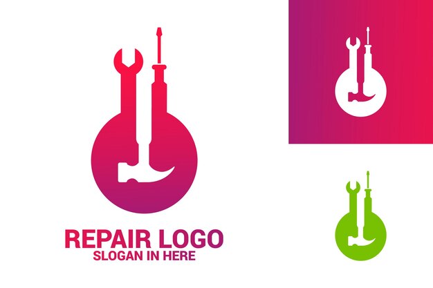 Repair logo template design