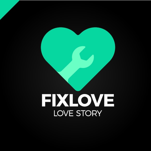 Repair Love Logo Design Element