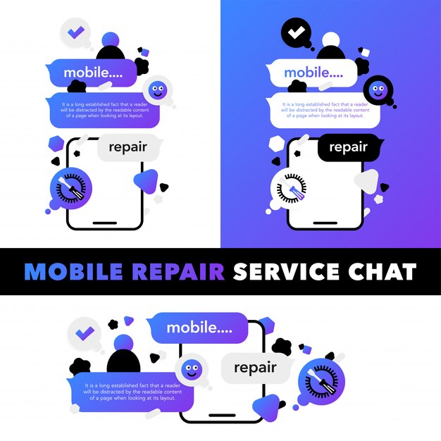 Repair of mobile phones and service electronic technic