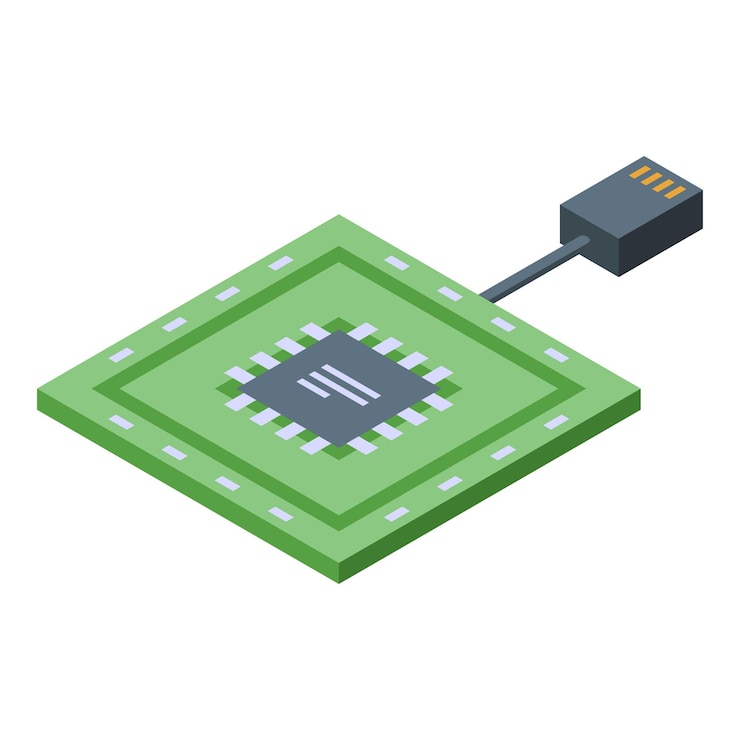 Vector repair processor icon isometric vector laptop service support fix