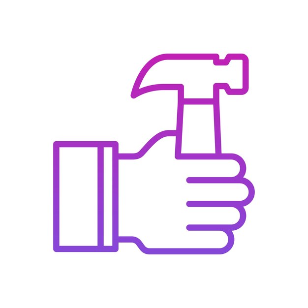 Repair and Service Icon Vector outlined style
