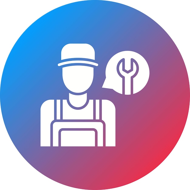 Vettore immagine vettoriale dell'icona del tecnico di riparazione può essere utilizzata per factory