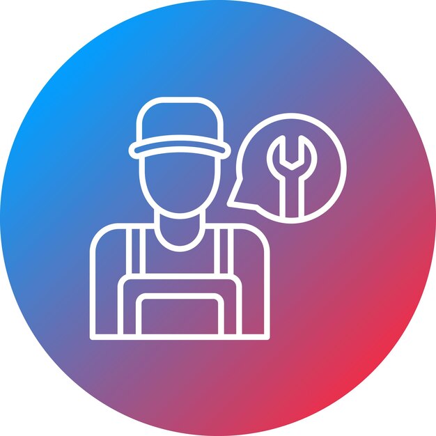 Repair technician icon vector image can be used for factory