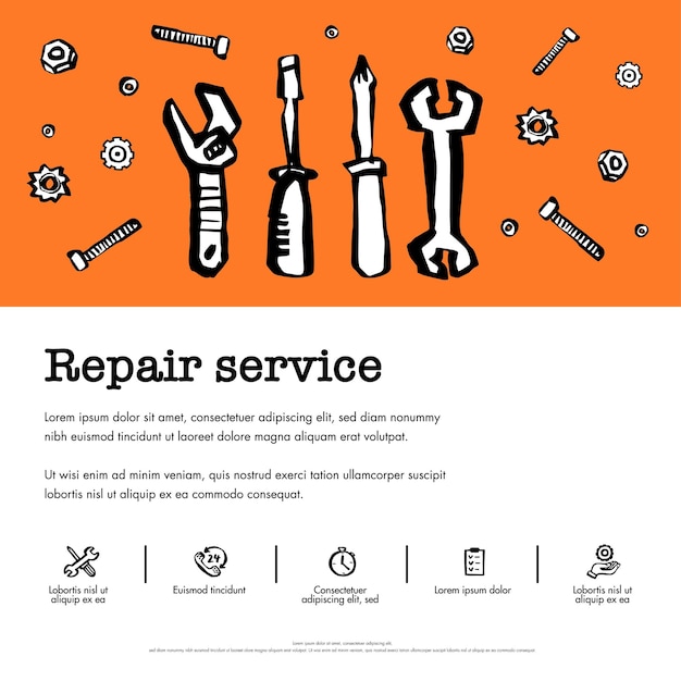 reparatie dienstverleningsconcept