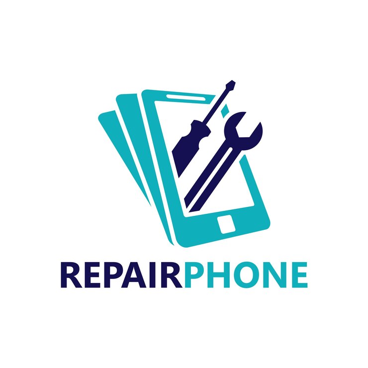 Reparatie Telefoon Logo Template Design Vector