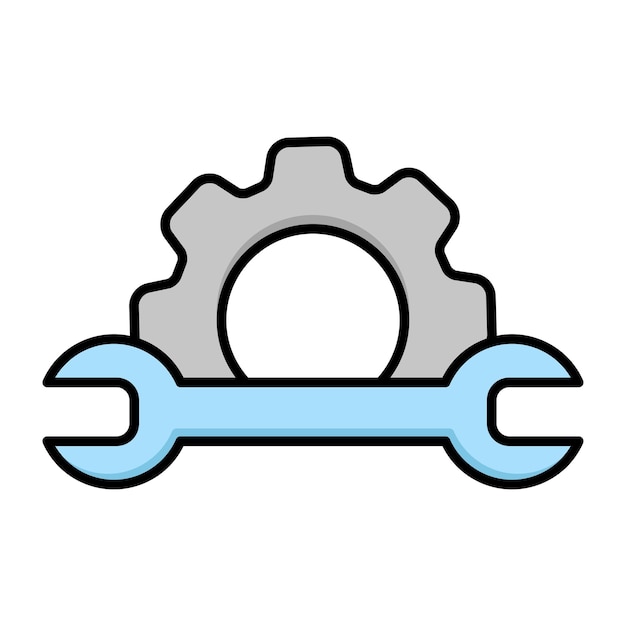 Reparatiedienst icon vector ontwerp sjabloon