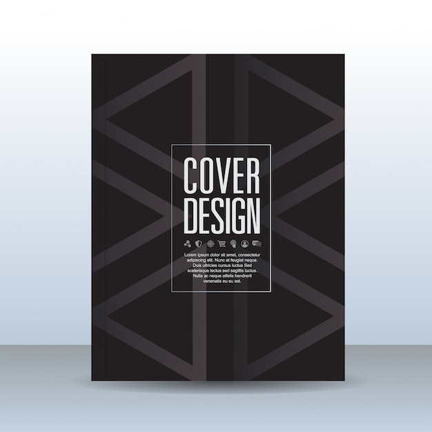 Report cover template illustration