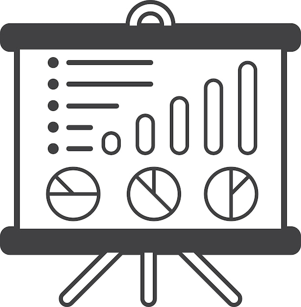 Reports and statistics illustration in minimal style