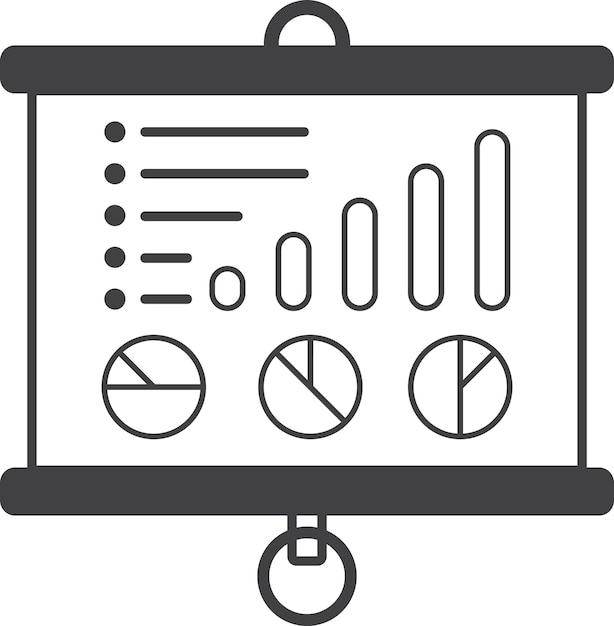 Rapporti e illustrazione delle statistiche in stile minimale