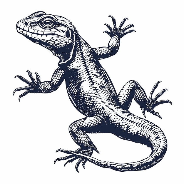 Vector reptile animal illustration