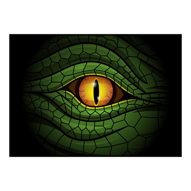 Vector reptile eyes mascot esport logo