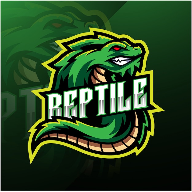 Rettile logo sport mascotte