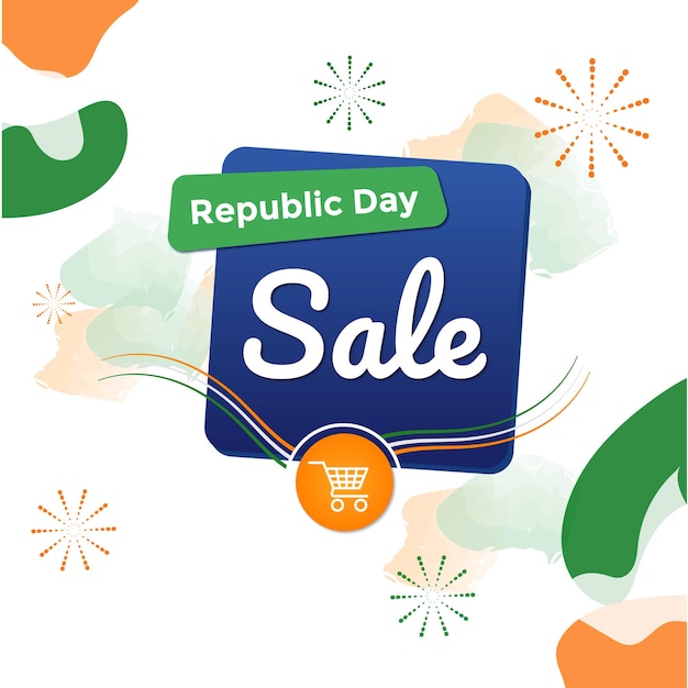 Republic day sale banner india republic day