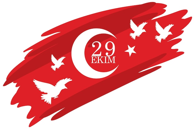 Republiek Dag van Turkije Symbool
