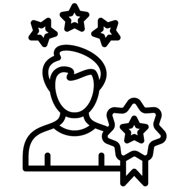 Reputatie vector icoon illustratie van ondernemerschap iconset
