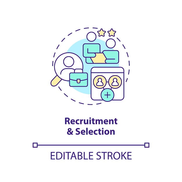 Requirement and selection concept icon