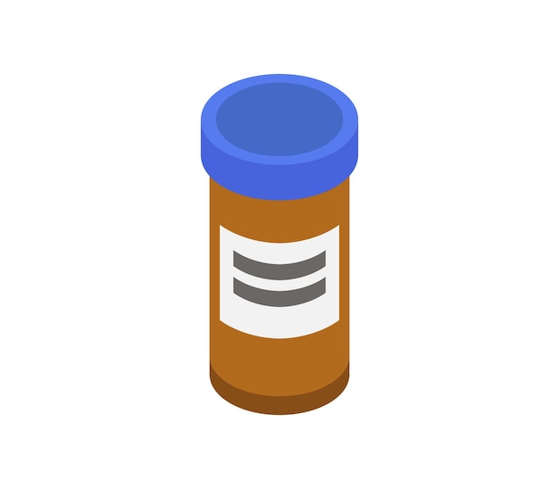 Rescue pill jar isometric