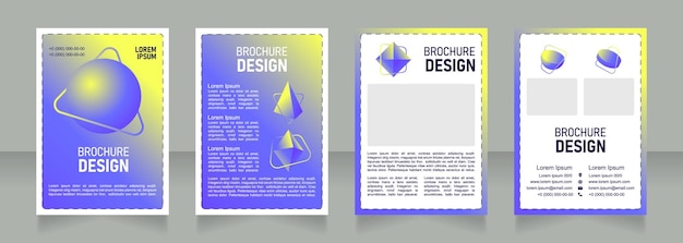 Research blank brochure design
