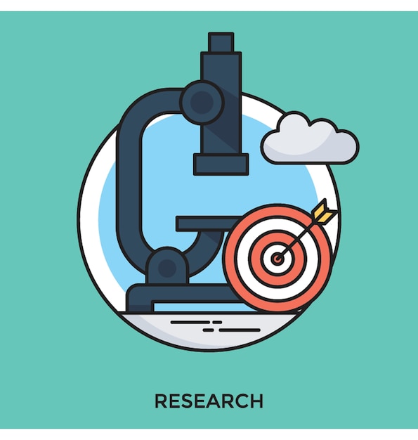 Research Flat vector Icon